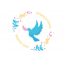 International Peace Day - dove - edible cake topper