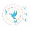 International Peace Day - dove - edible cake topper