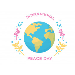 International Peace Day - maapallo - Syötävä kakkukuva kakkuun