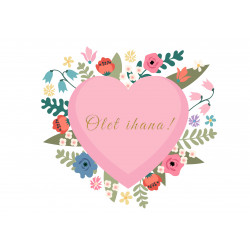 Olet ihana - You are lovely - Edible cake topper