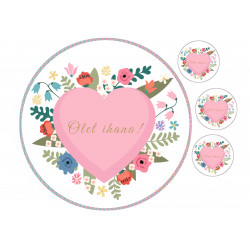 Olet ihana - You are lovely - Edible cake topper