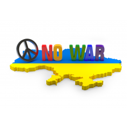 No war but peace - edible cake topper