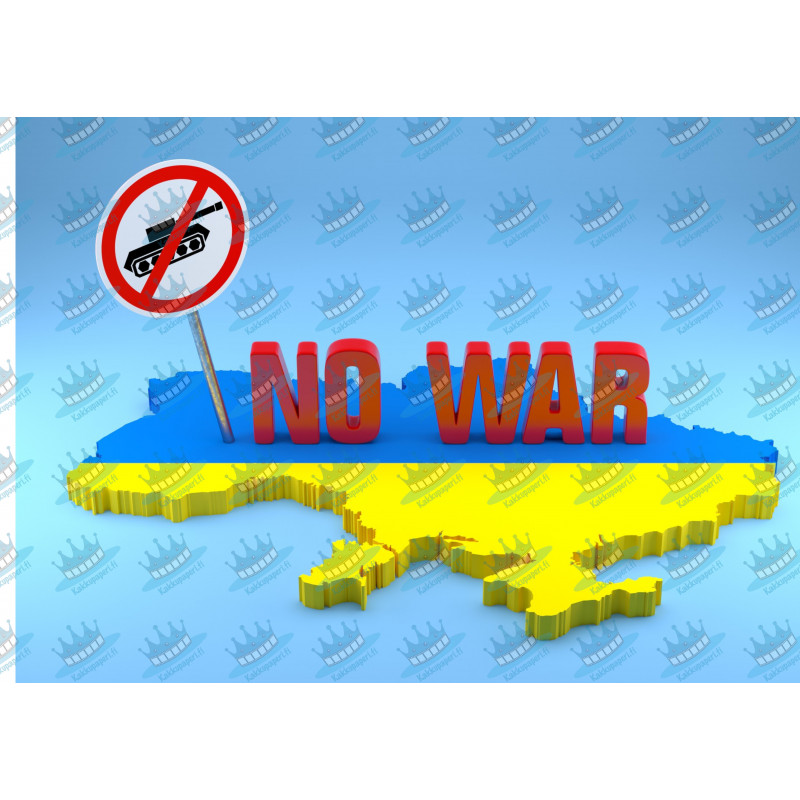 No war - edible cake topper