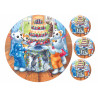 Ti-Ti Nalle and Birthday edible cake topper