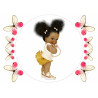 Edible cake topper  - Golden Baby - edible cake topper