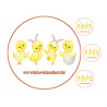 Dancing Easter chicks - edible cake topper