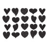 Black Hearts - Edible cutouts