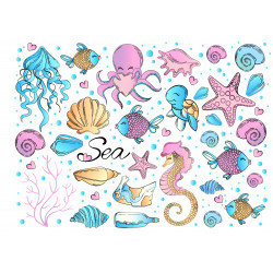 Sea life - Edible cutouts