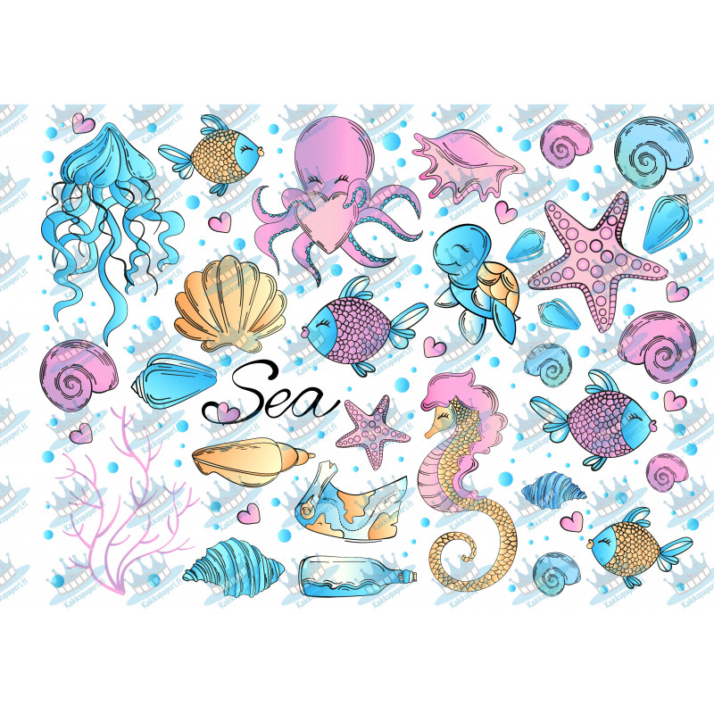 Sea life - Edible cutouts