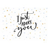 I just adore you - En ätbar tårtbild för en tårta