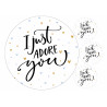 I just adore you - Edible cake topper