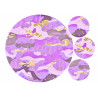 Bright violet camourflage print - cake decoration