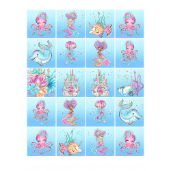 Sea creatures - Edible muffin topper