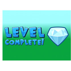 Level Complete - syötävä kakkukoriste