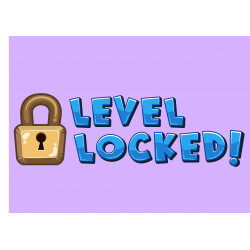 Level Locked! - syötävä kakkukoriste