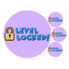 Level Locked! - edible cake decoration