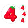 Strawberry Four - edible cake decoration