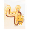 Honey Bee Four - edible cake decoration