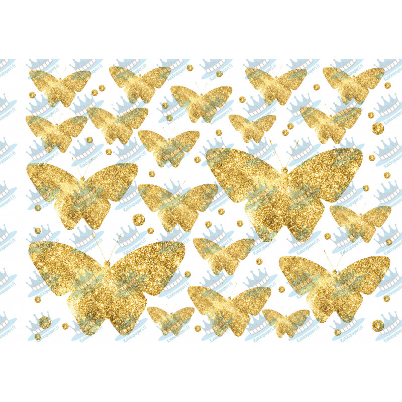 Golden Butterflies - Edible cutouts