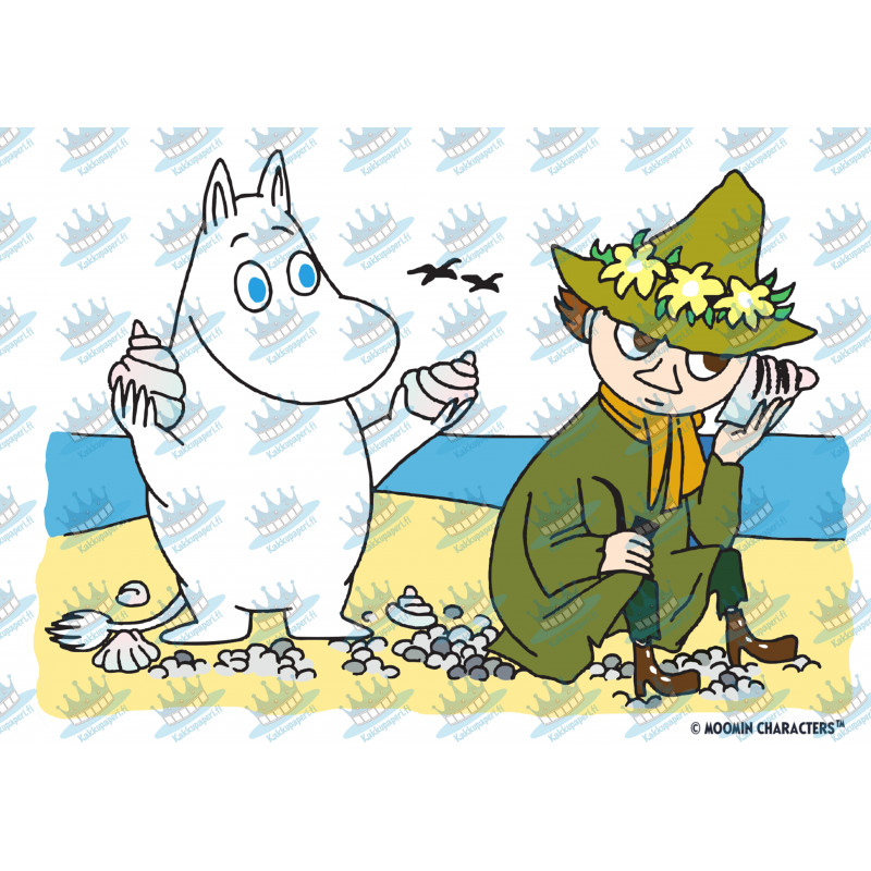 Moomin - Moomin and Snufkin - Edible cake topper