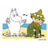 Moomin - Moomin and Snufkin - Edible cake topper