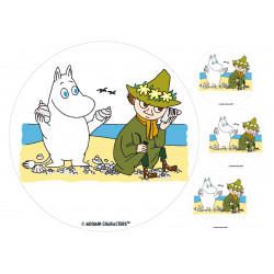 Moomin - Moomin and Snufkin - Edible cake topper