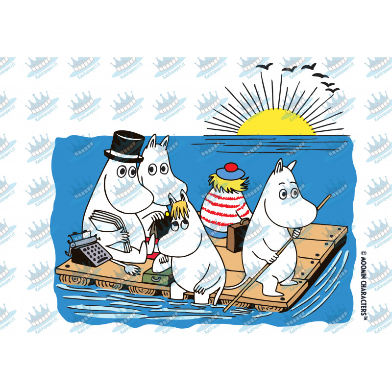 Moomin - Moomins sailing - Edible cake topper