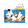 Moomin - Moomins sailing - Edible cake topper