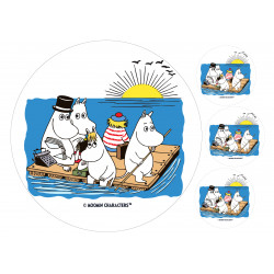 Moomin - Moomins sailing - Edible cake topper