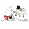 Moomin - Moomins are drinking - Edible cake topper