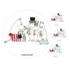 Moomin - Moomins are drinking - Edible cake topper