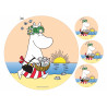 Moomin - Moominmamma on beach - Edible cake topper