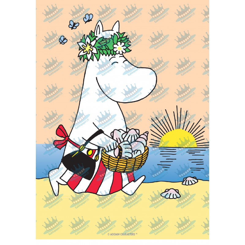 Moomin - Moominmamma on beach - Edible cake topper