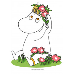 Moomin - Snorksmaiden and flowers - Edible cake topper