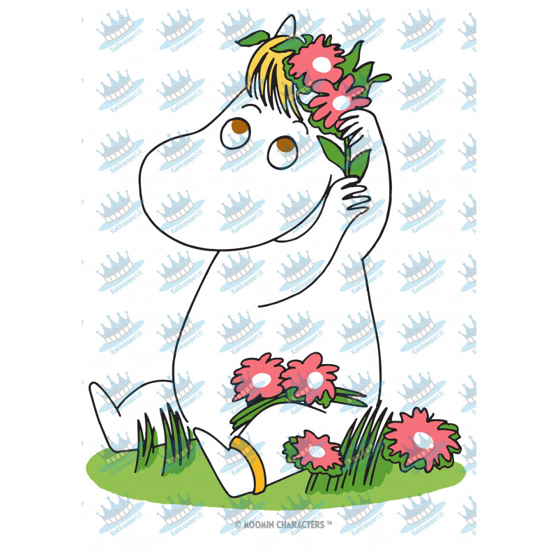 Moomin - Snorksmaiden and flowers - Edible cake topper