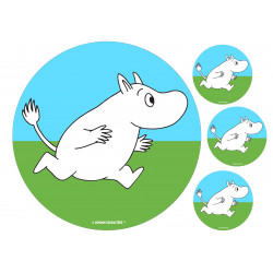 The Moomins - Moomin running - edible cake topper