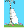 The Moomins - Moomin, lovely tree - edible cake topper