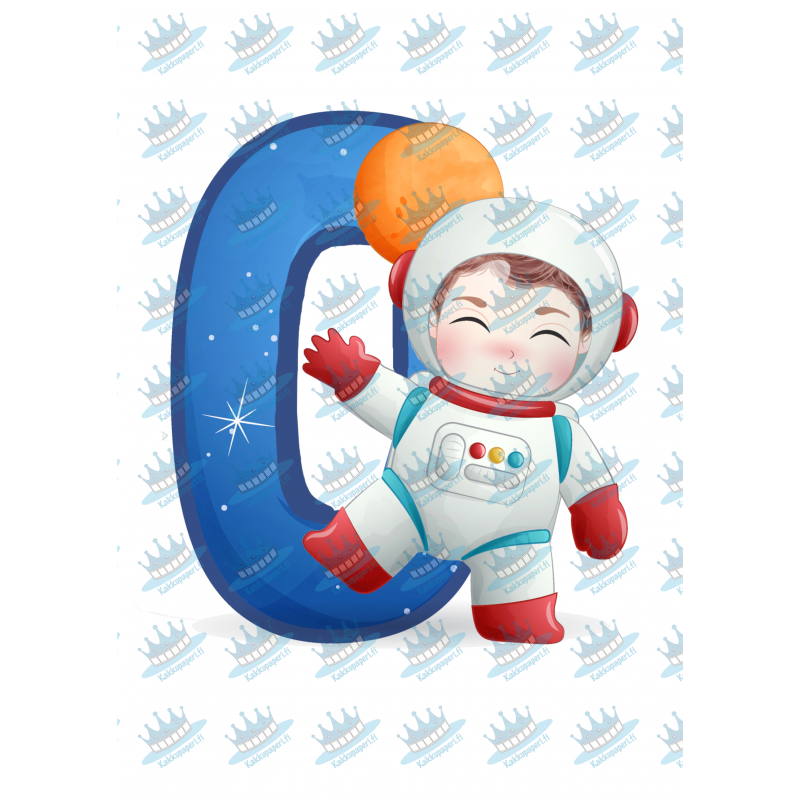 Boy Astronaut Zero - edible cake decoration