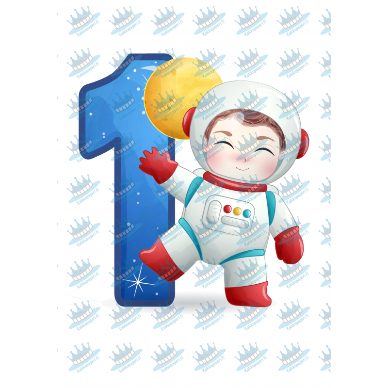 Boy Astronaut One - edible cake decoration