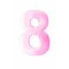 Pink Eight - edible cake decoration