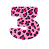 Pink Leopard Three - edible cake decoration