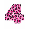 Pink Leopard Four - edible cake decoration