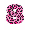 Pink Leopard Eight - edible cake decoration