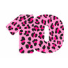 Pink Leopard Ten - edible cake decoration