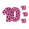 Pink Leopard Ten - edible cake decoration