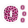 Pink Leopard Ten - edible cake decoration