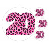 Pink Leopard Twenty - edible cake decoration