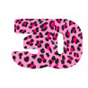 Pink Leopard Thirty - edible cake decoration