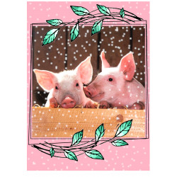 Piglets - Edible cake topper