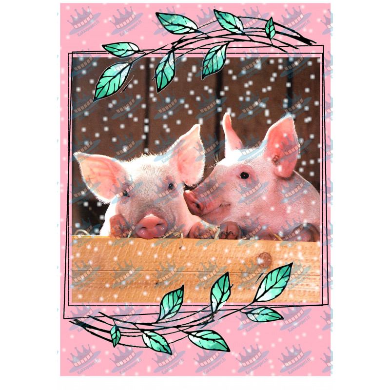 Piglets - Edible cake topper